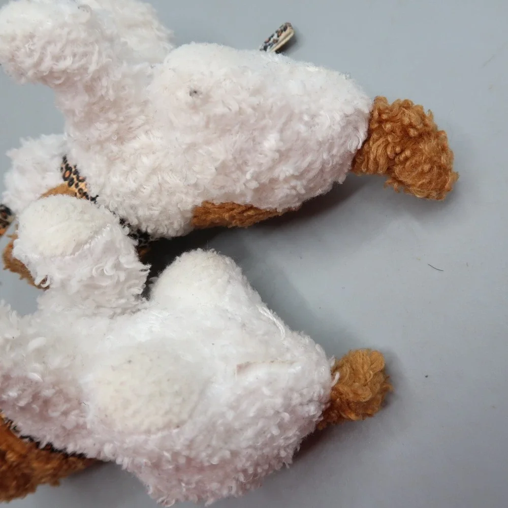 2 Our Generation Puppy Dog Brown White OG Leash Pet Mini Plush 6